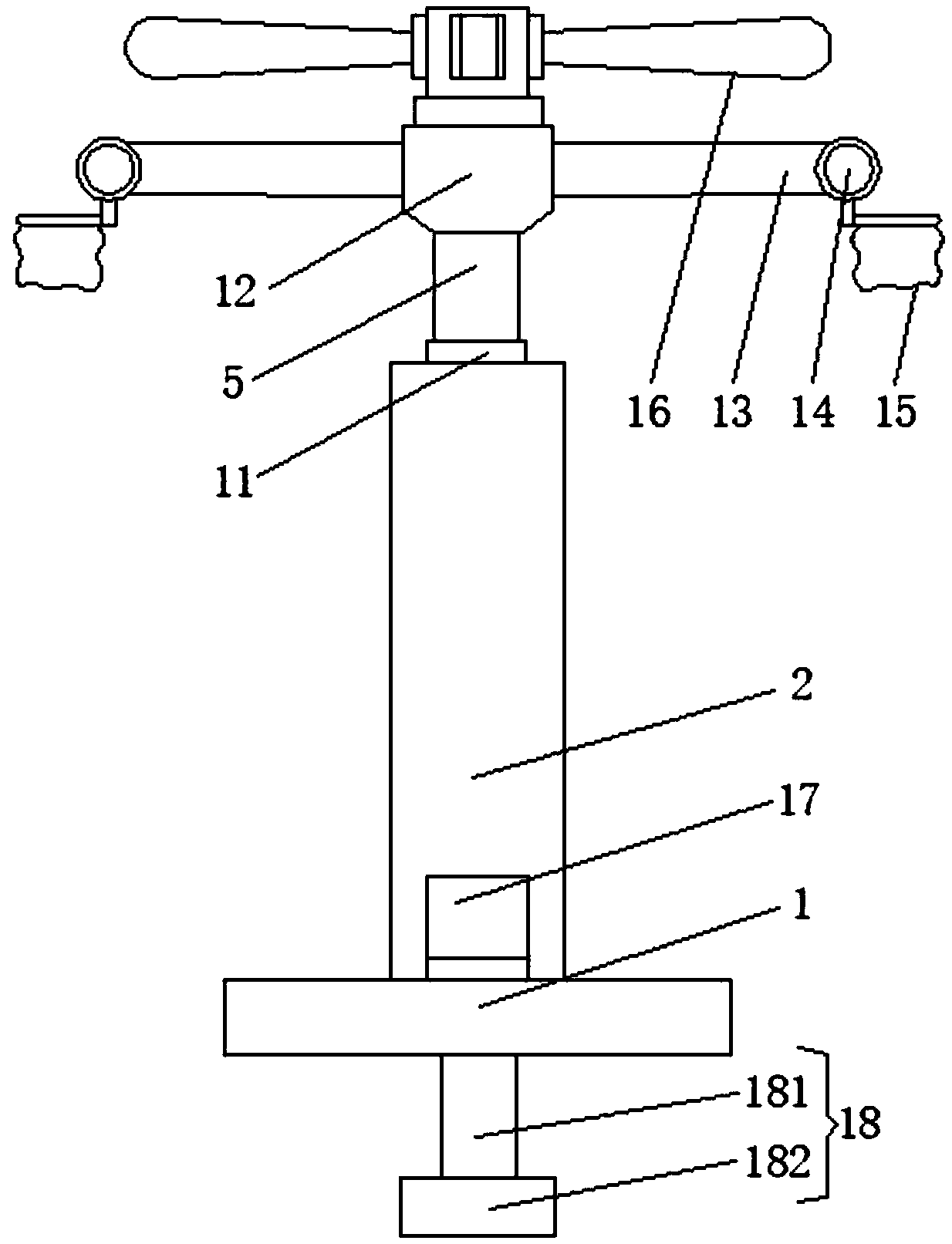 Multifunctional climbing support for kiwi fruit planting