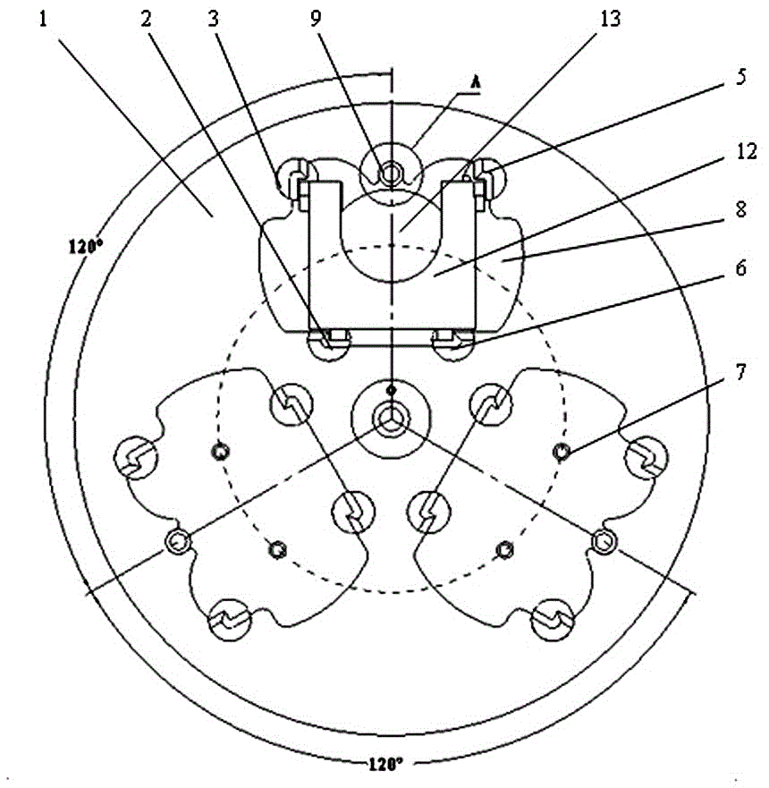 Special multi-station turntable for rotary washing equipment