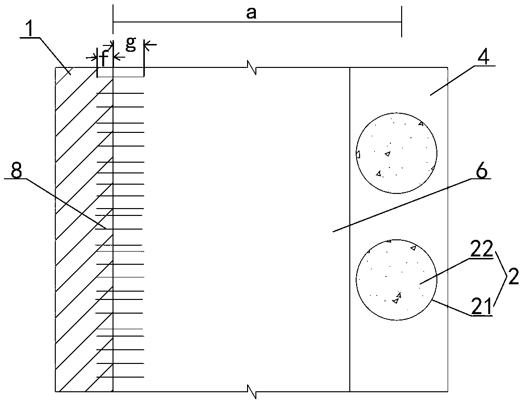 Underground diaphragm wall bottom reinforcing structure and construction method thereof