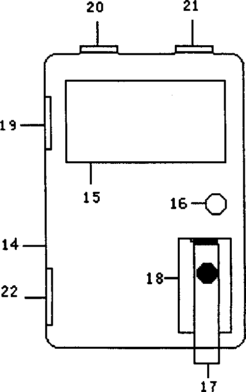 Intelligent microdestructive blood sugar tester measuring method and devcie