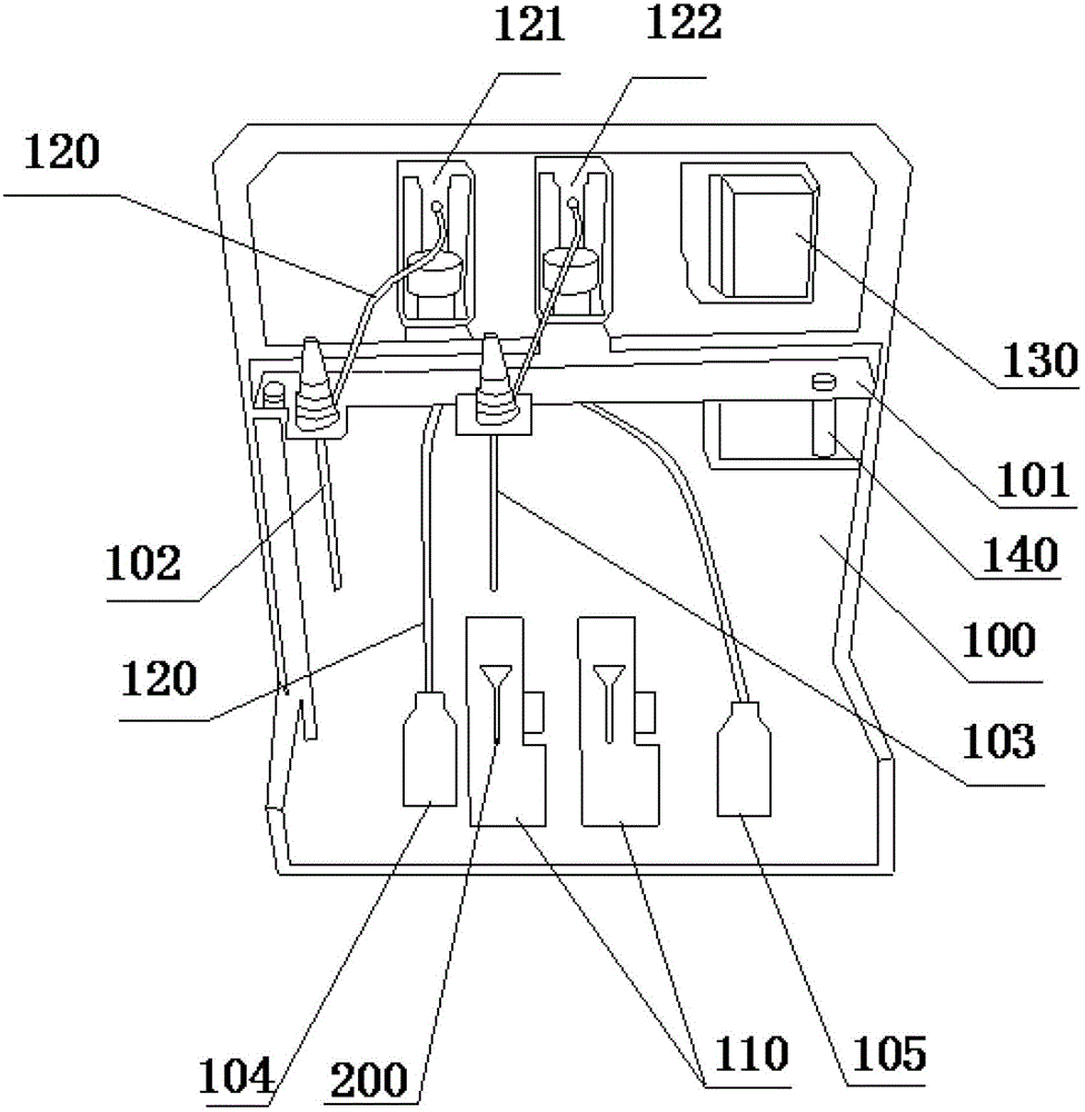 Quasi-automatic in-vitro detecting equipment used for detecting specific protein by turbidimetry and method thereof