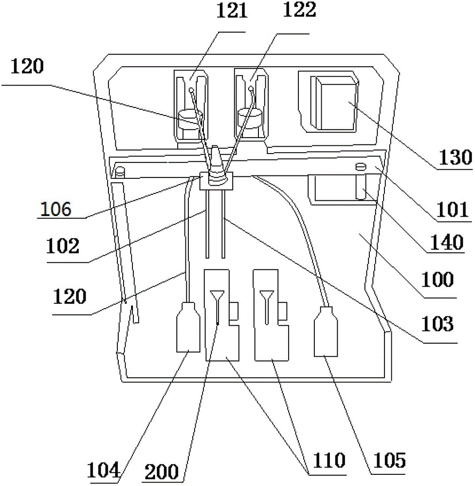 Quasi-automatic in-vitro detecting equipment used for detecting specific protein by turbidimetry and method thereof