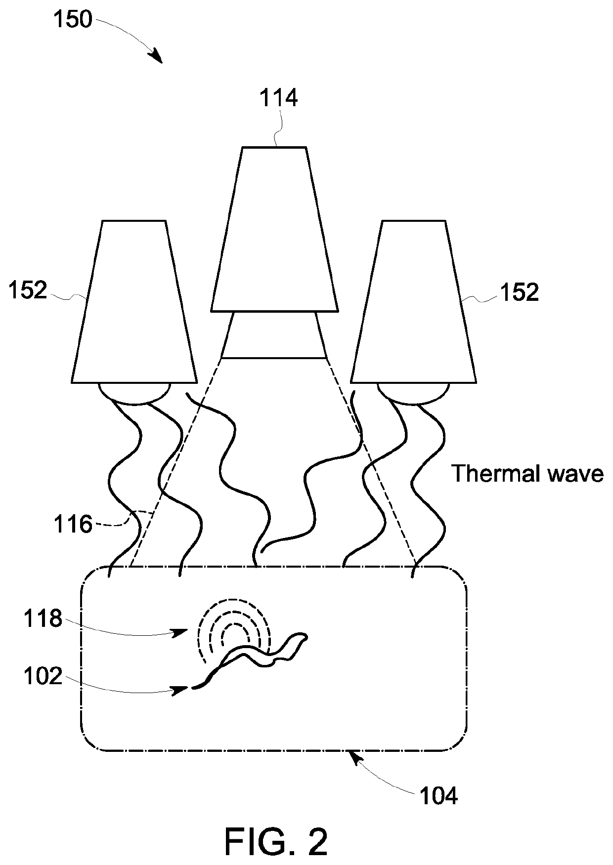 Thermographic inspection system mounted on motorized apparatus and methods of using same