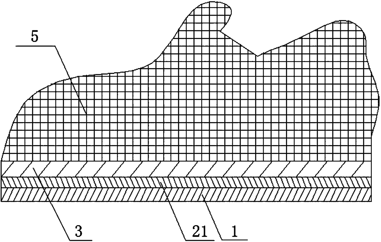 Anti-static shoe sole free of humidity dependence, manufacturing method thereof and anti-static shoe