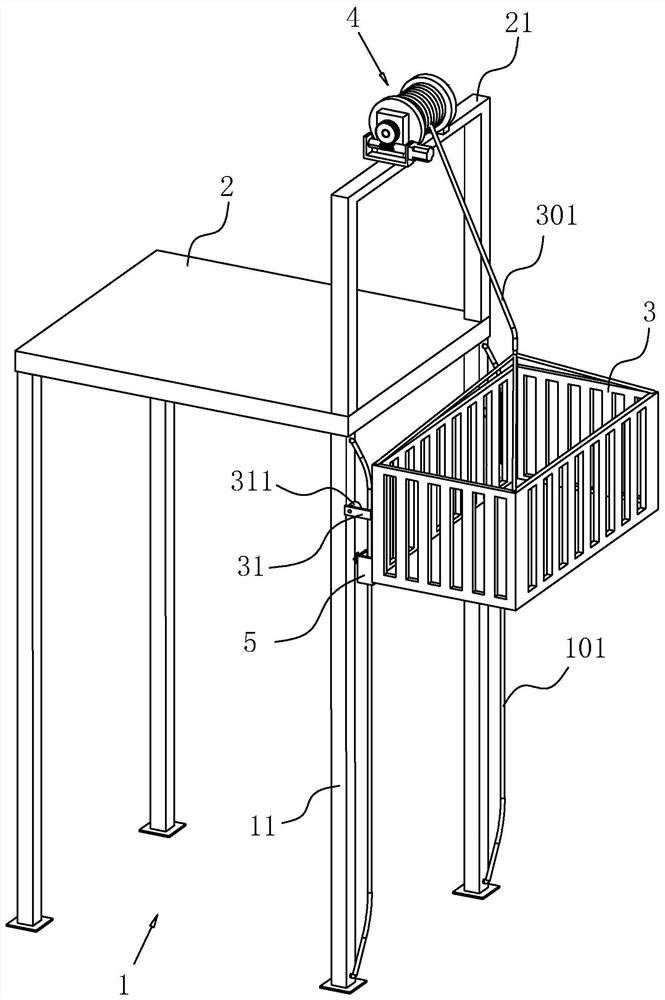 A rack for building materials