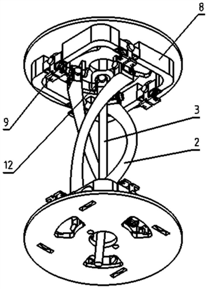 Bionic flexible mechanical wrist device for quarantine sampling