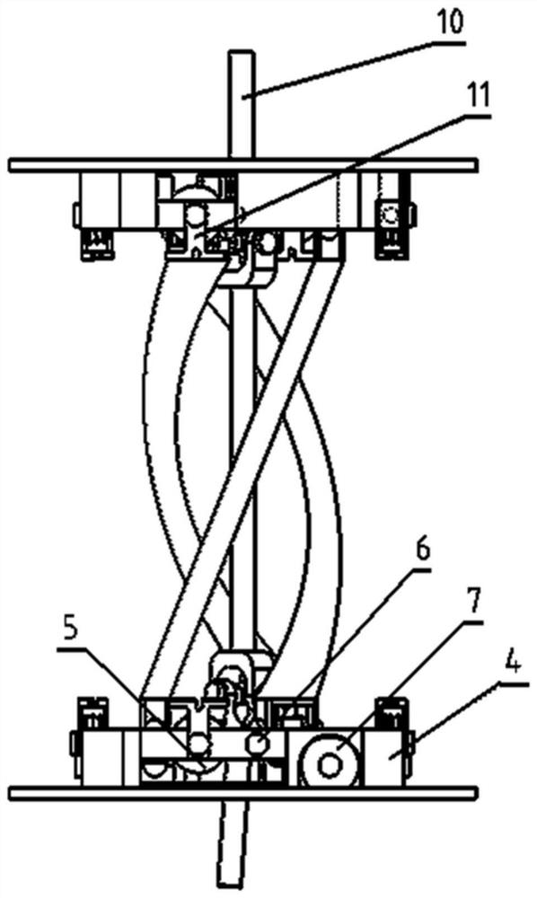 Bionic flexible mechanical wrist device for quarantine sampling