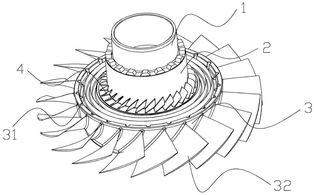 Gas compressor rotor sealing structure for gas turbine