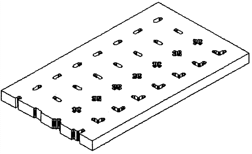 Novel composite template, manufacturing method and board manufactured through composite template