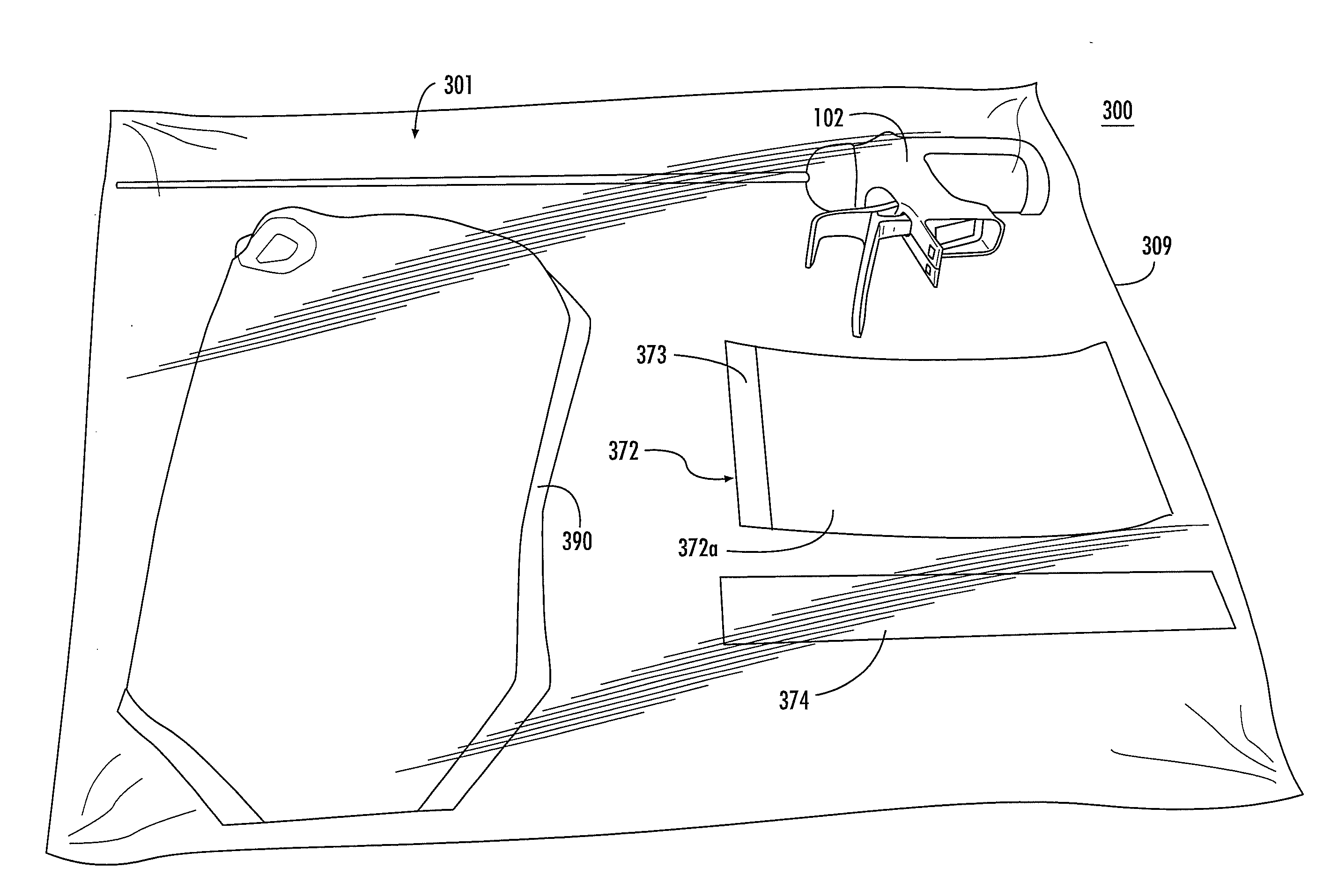 Aseptic bag to encapsulate an energy source of a surgical instrument