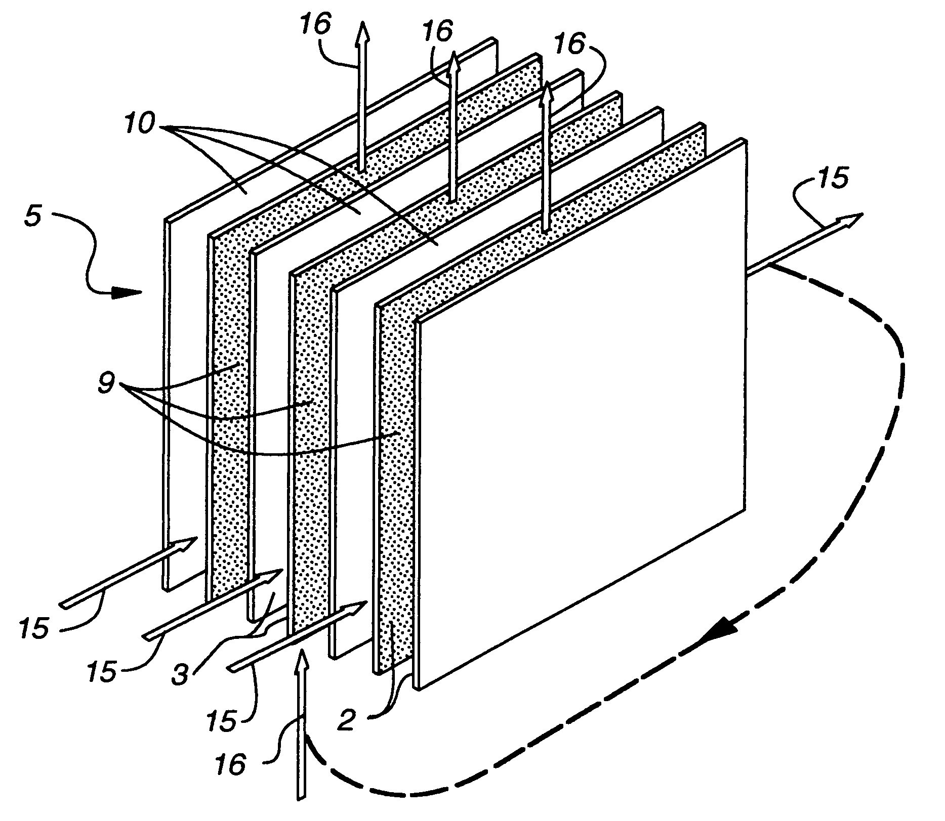 Indirect evaporative cooling mechanism