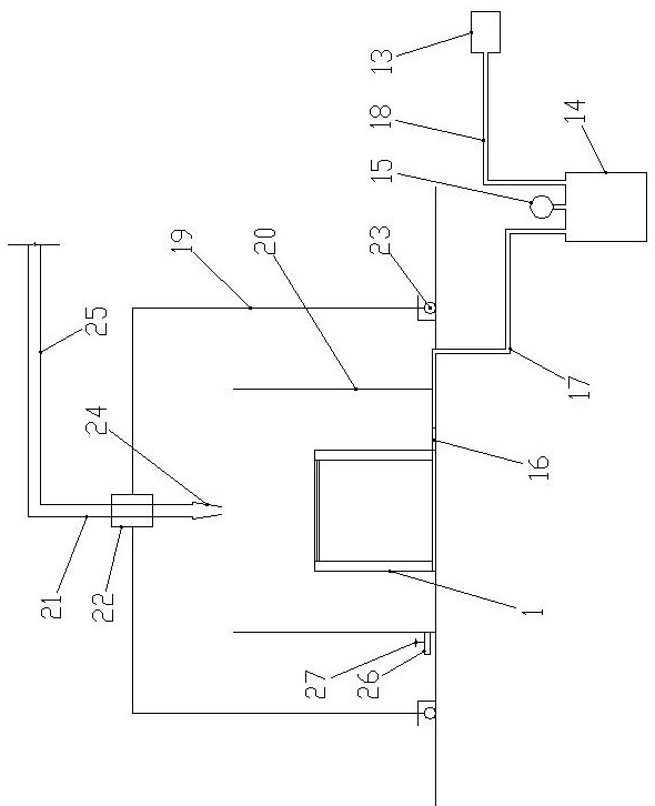 Testing device applied to jet flow scouring of hard clay