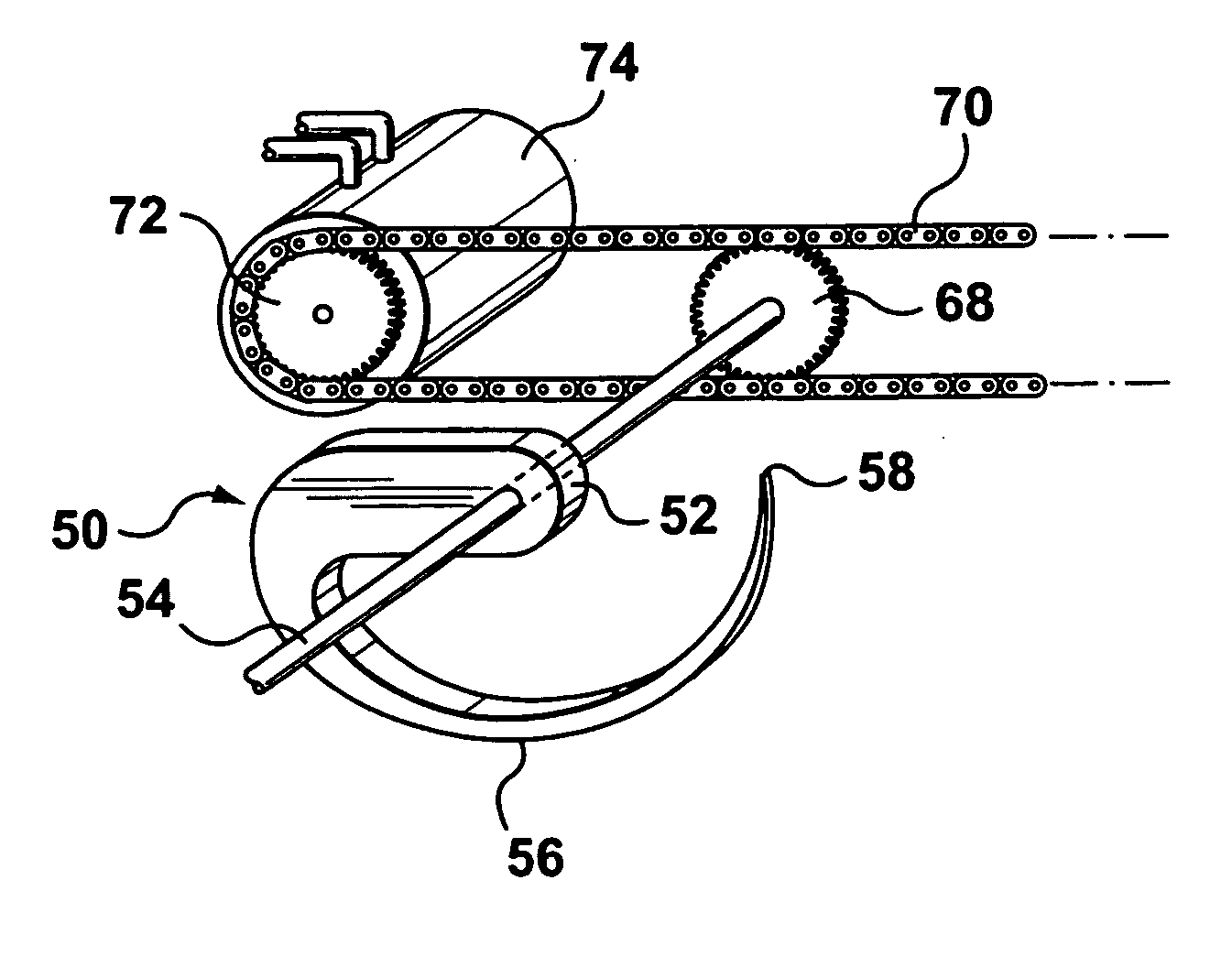 Sod pick-up mechanism