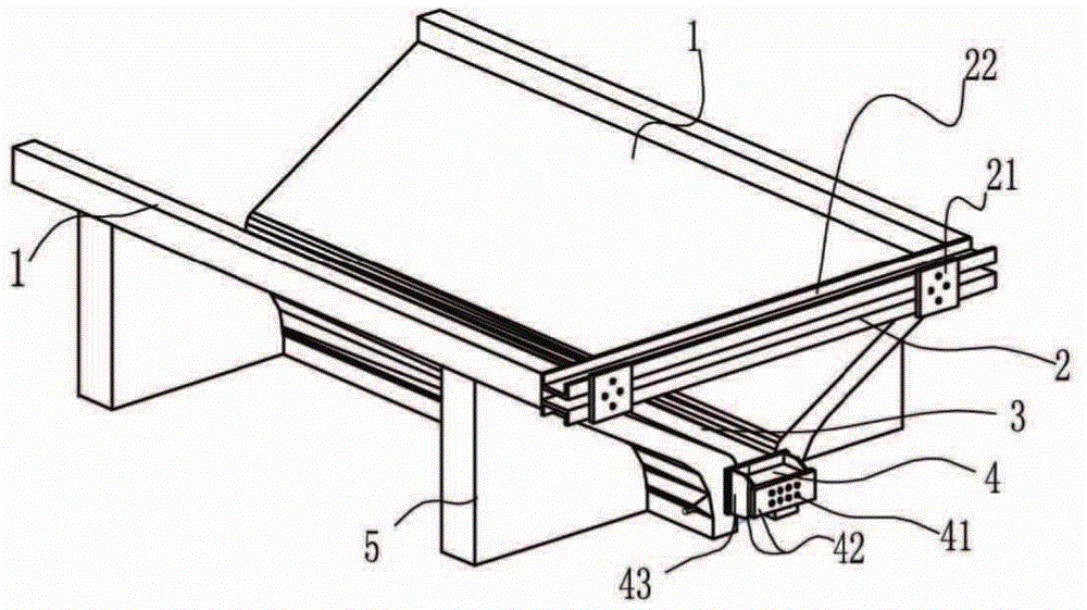 A pretensioned prestressed goose-shaped slab mold