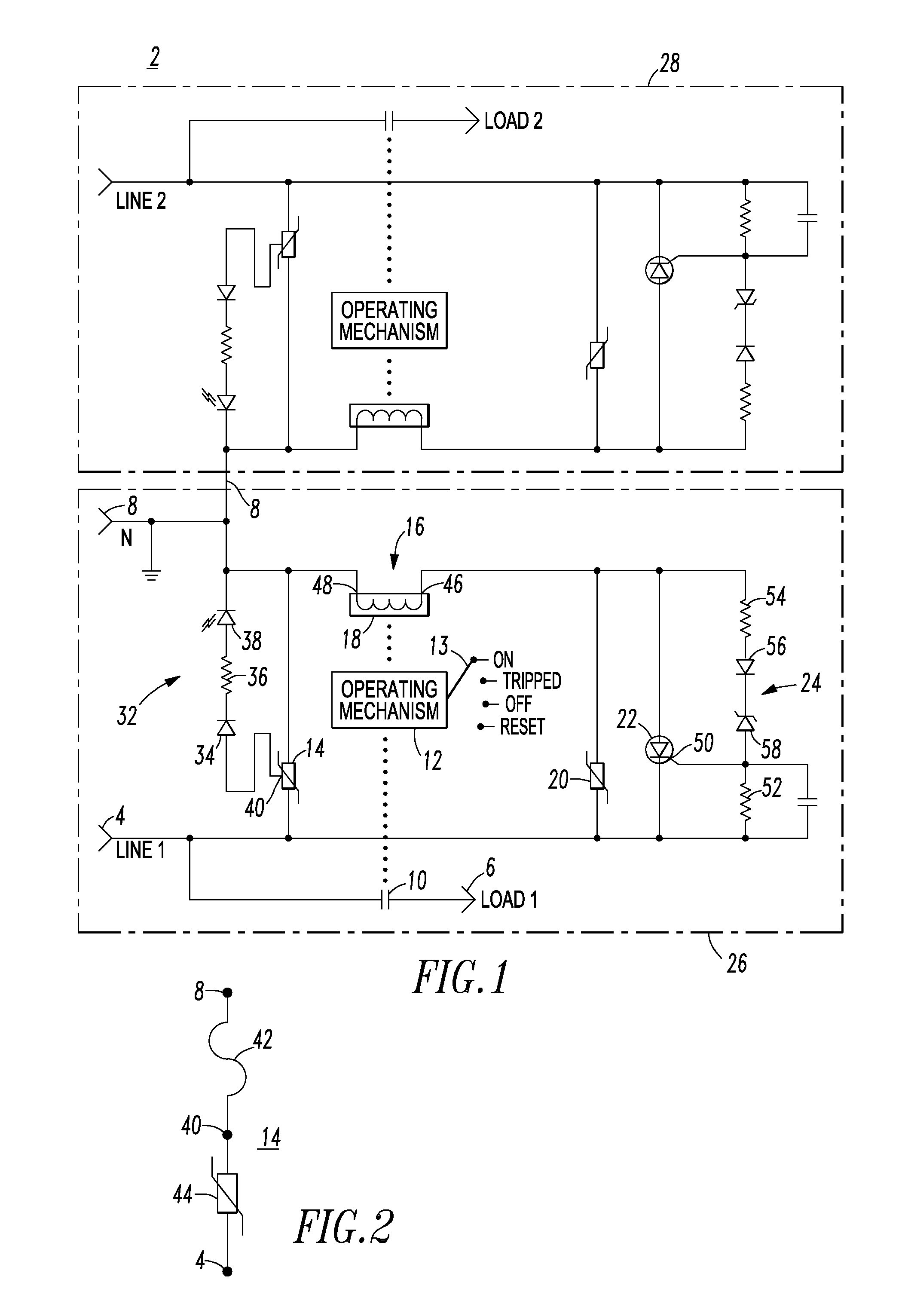 Electrical switching apparatus with overvoltage protection