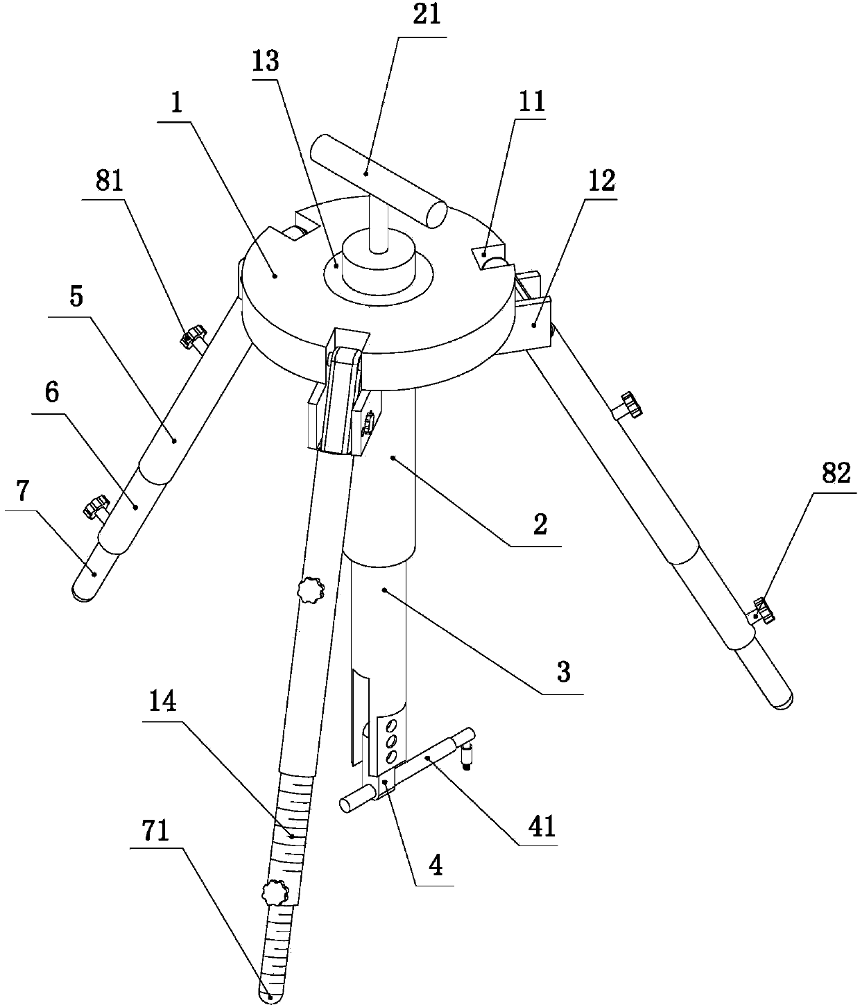 Wall flatness detection device