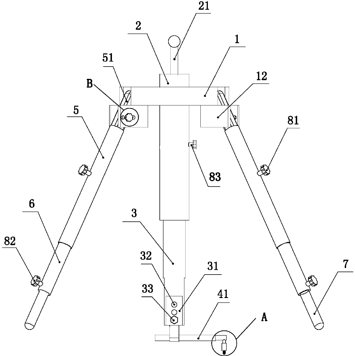 Wall flatness detection device