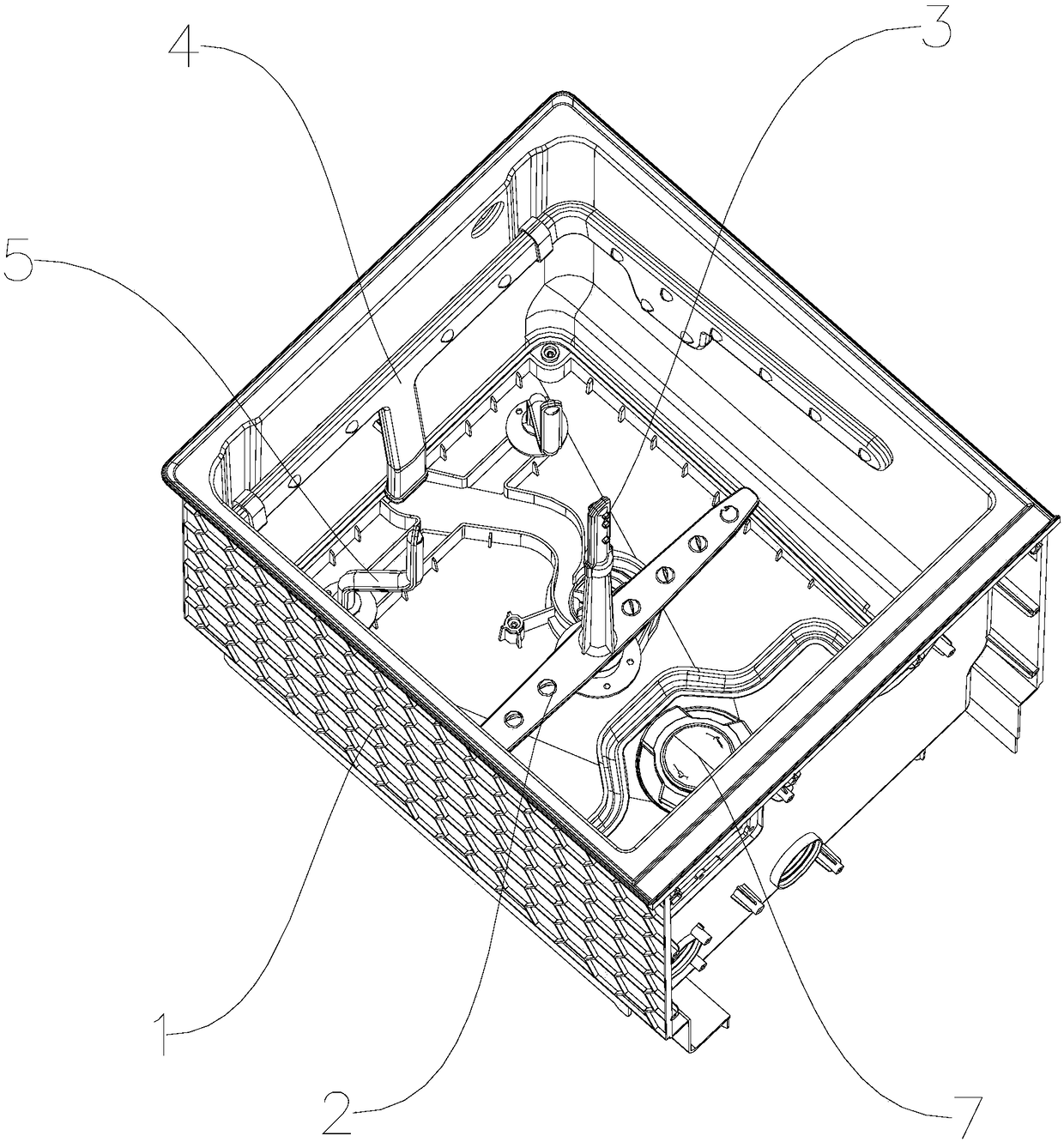 Shoe washing machine spraying system and shoe washing machine