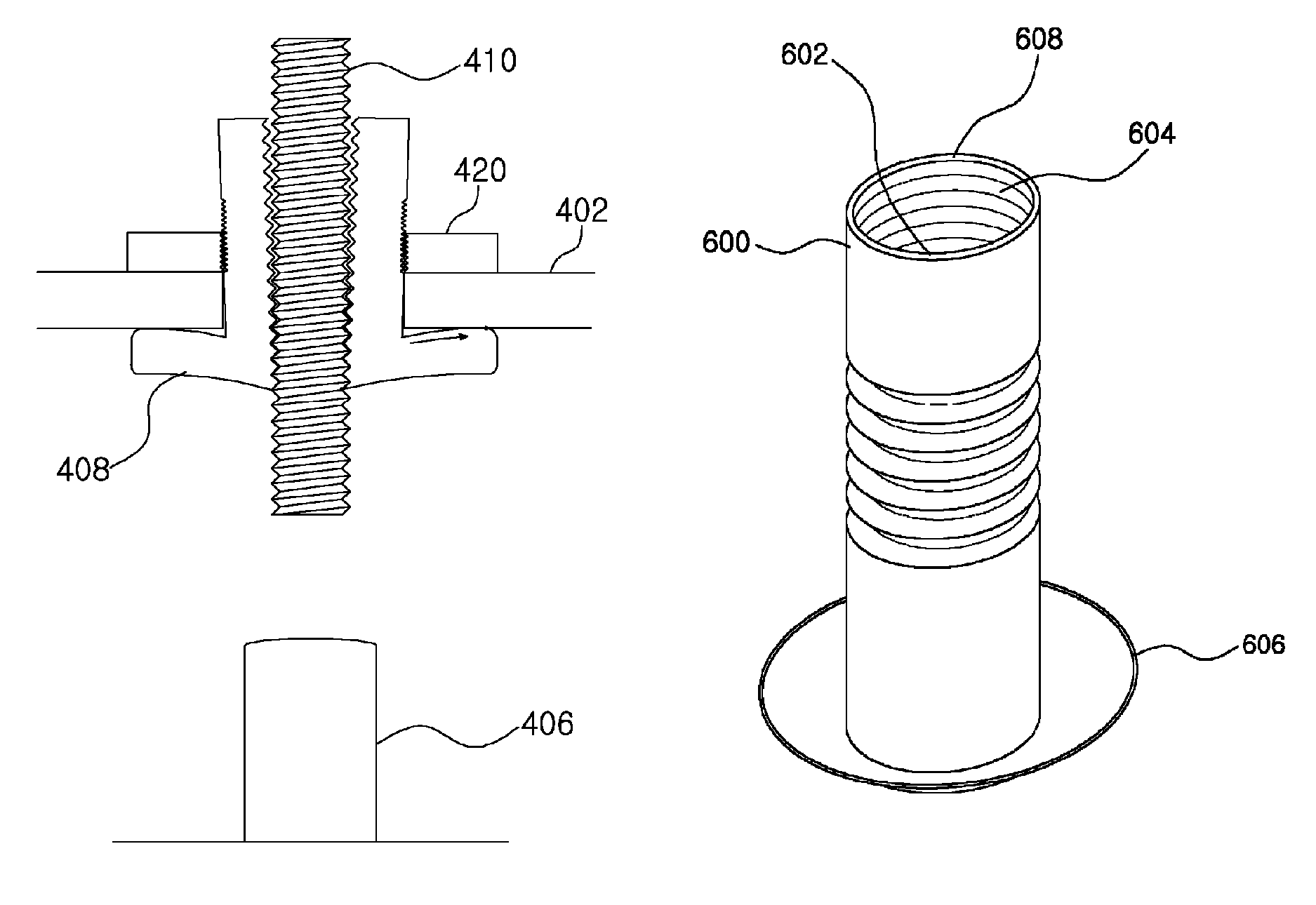 Tuning bolt ground connection structure and RF cavity filter including same