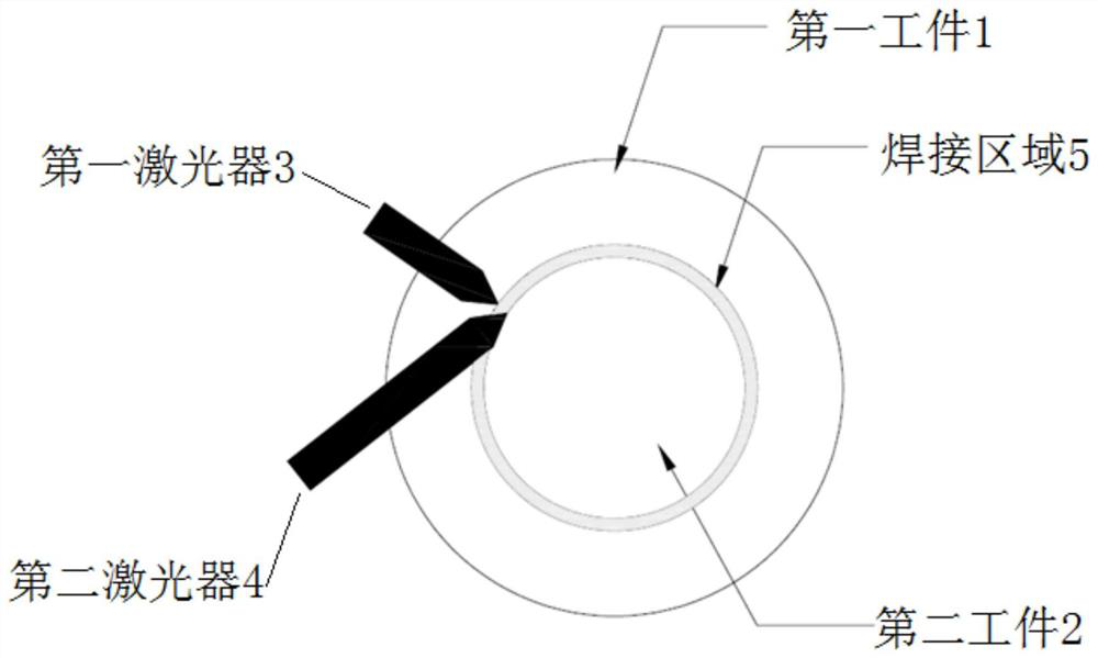 Laser welding method, connection method of electrode post and cover plate and cover plate