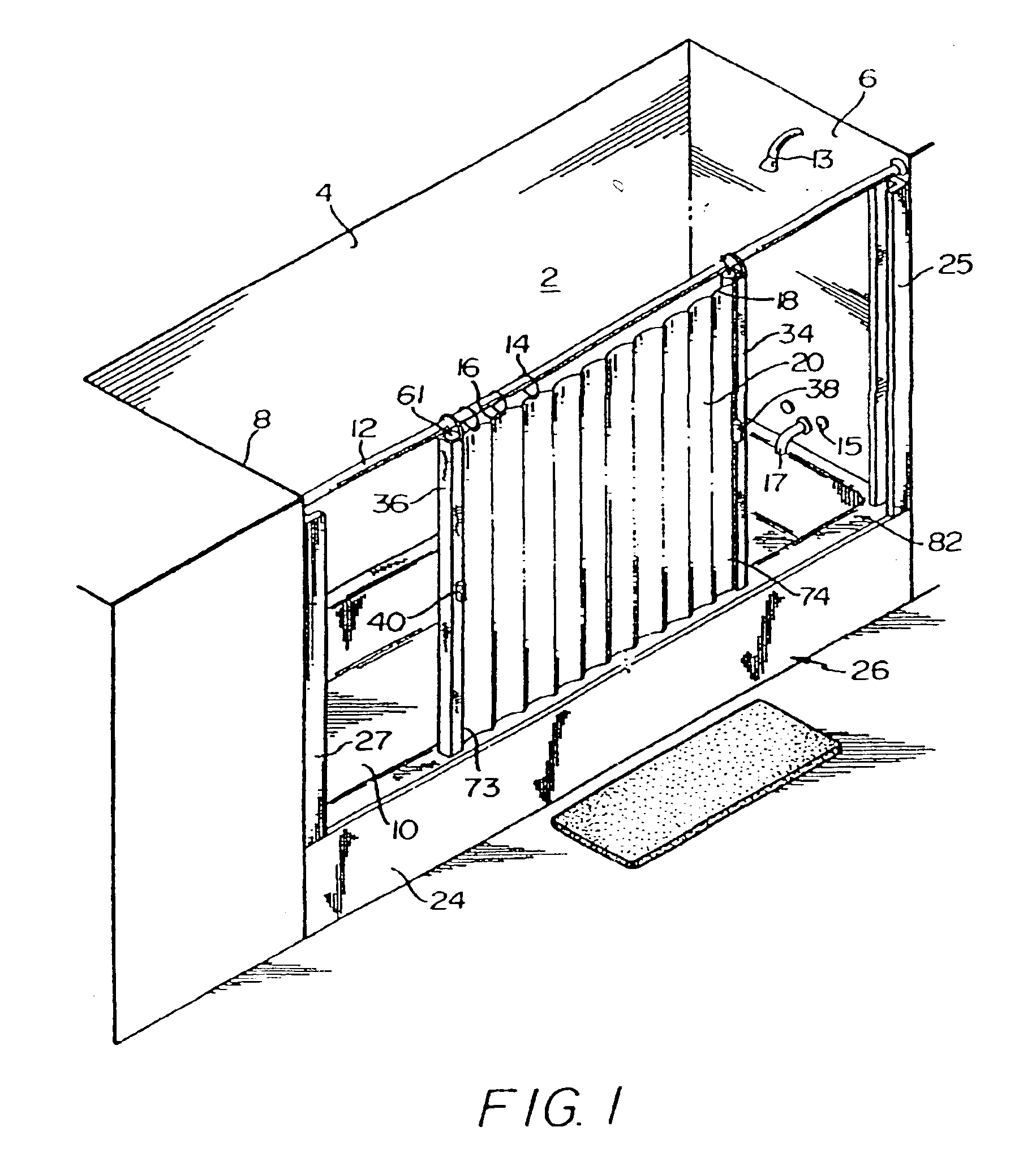 Shower curtain closure