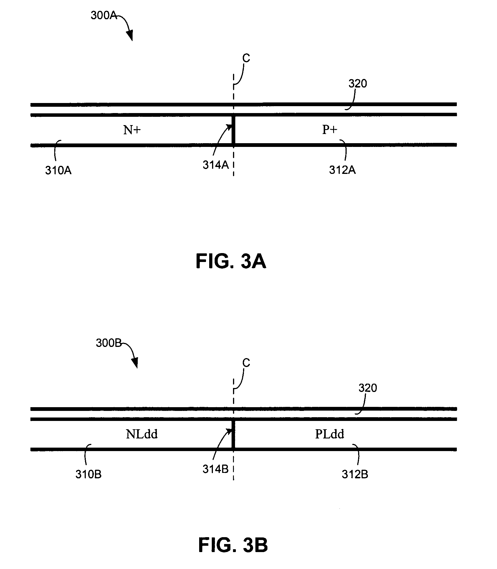 Integrated fuse with regions of different doping within the fuse neck