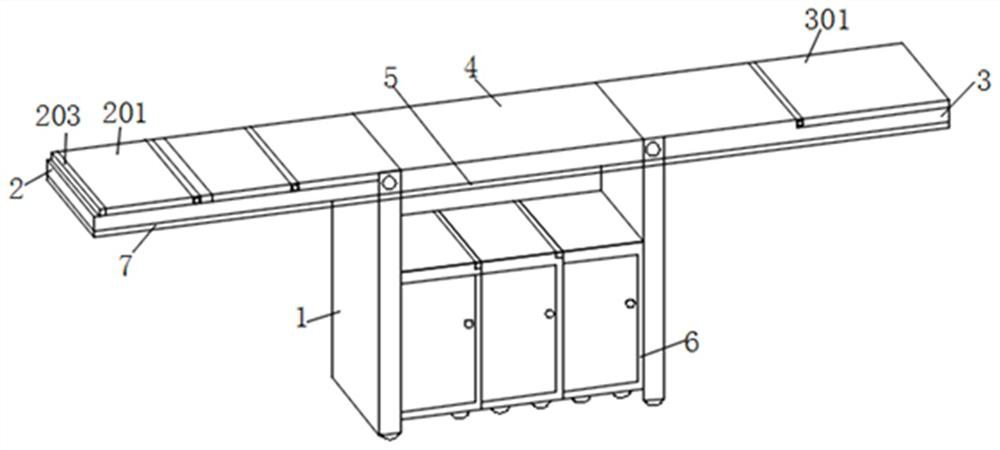 A kind of multifunctional home bar expandable wine cabinet