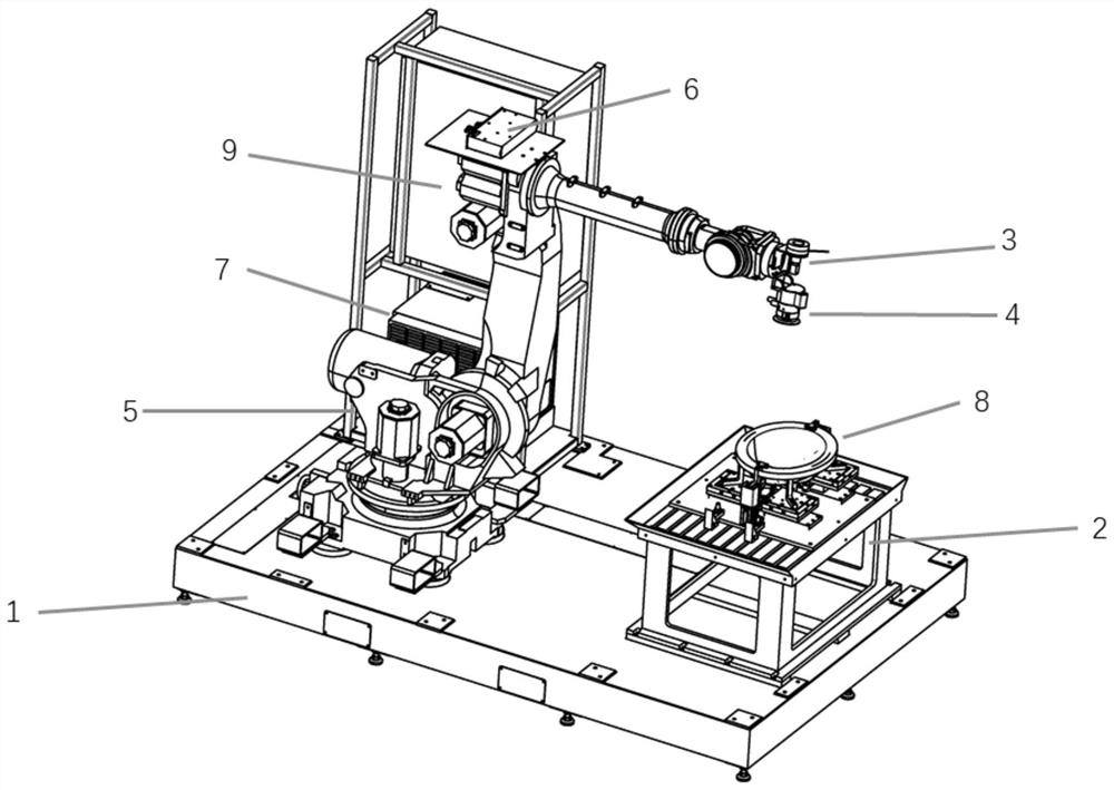 A machine vision-based bathroom intelligent polishing system and polishing method thereof