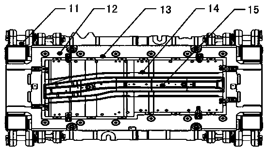 Stretching mould with rib resistance capable of being adjusted