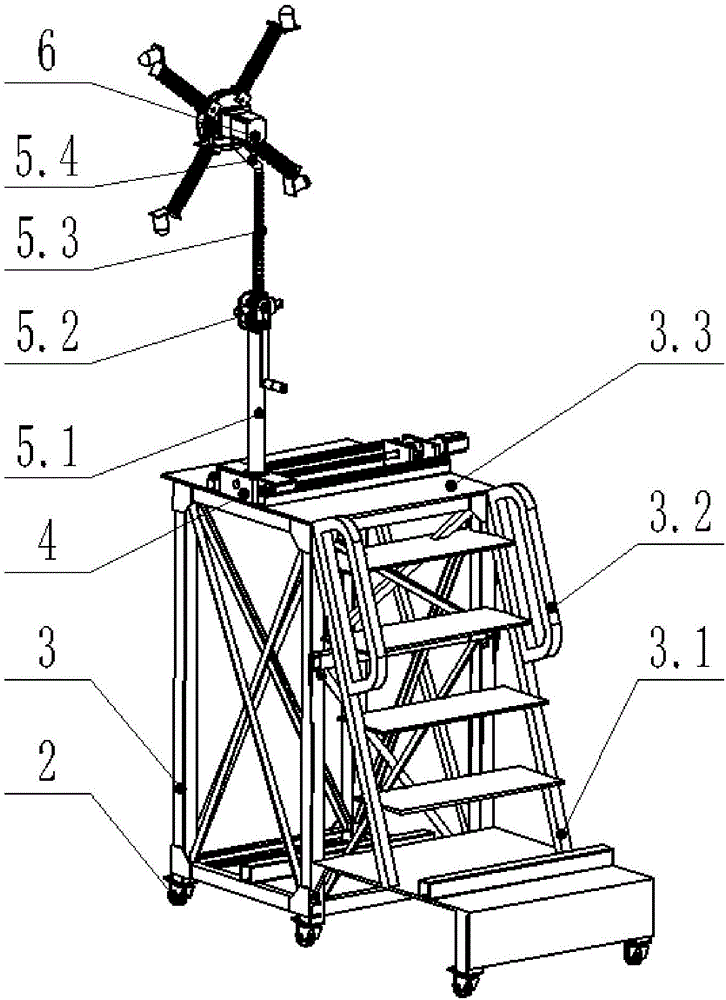 Nondestructive detection device for tunnel linings