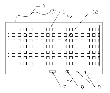 Electric foot warmer and control circuit thereof