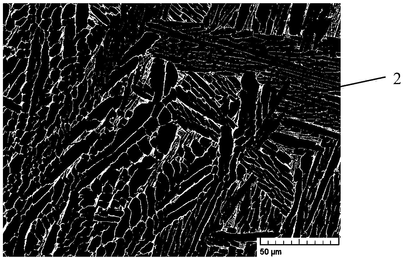 Method for refining cast titanium alloy crystalline grains