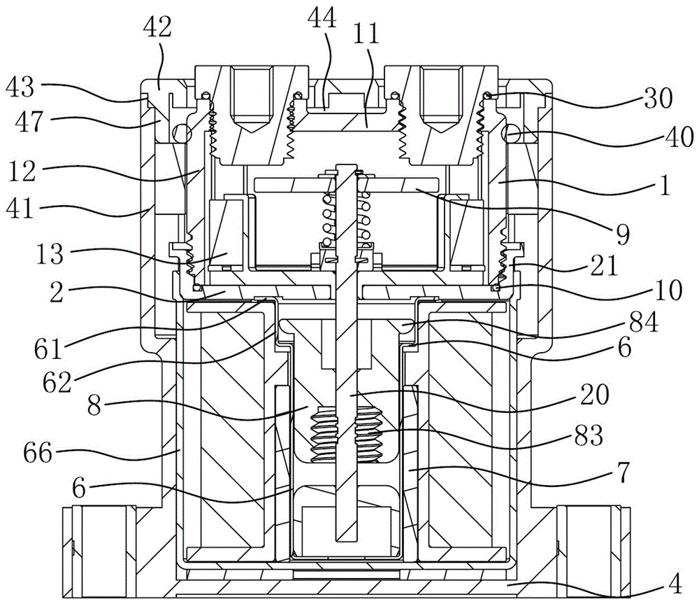 Sealed high-voltage direct-current relay