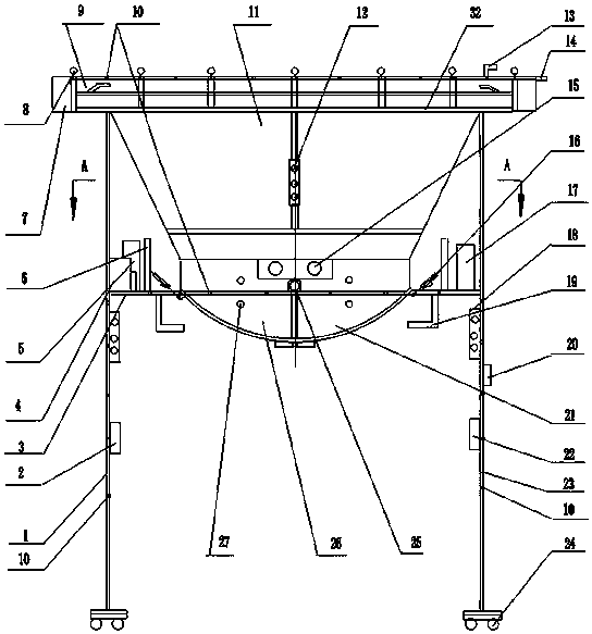 Bulk material discharging, storage and transportation equipment and transportation method