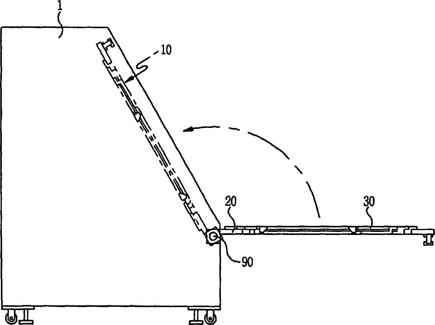 Light emitting device and method for detecting part of detecting flat panel display detection unit