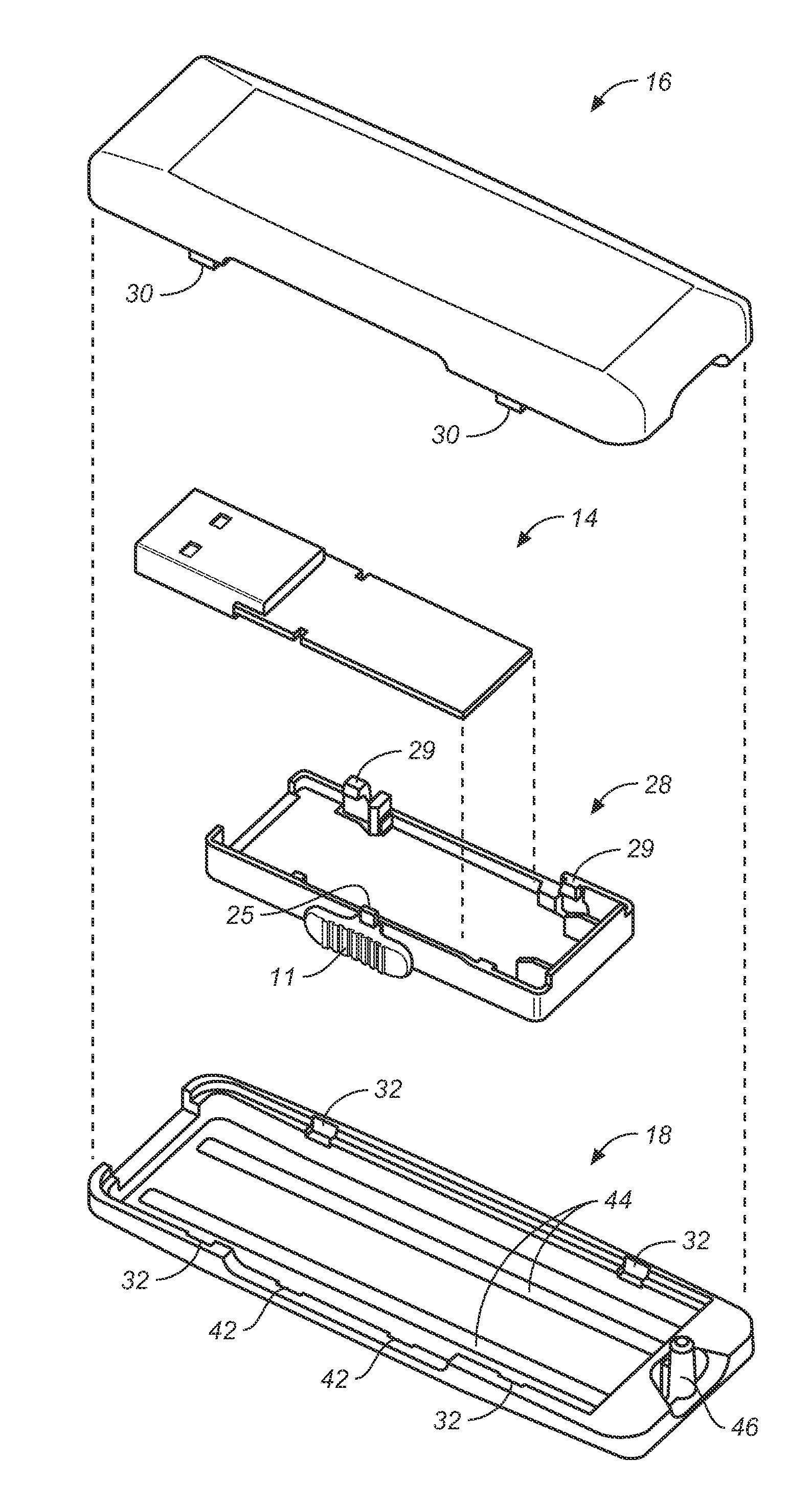 Retractable memory drive