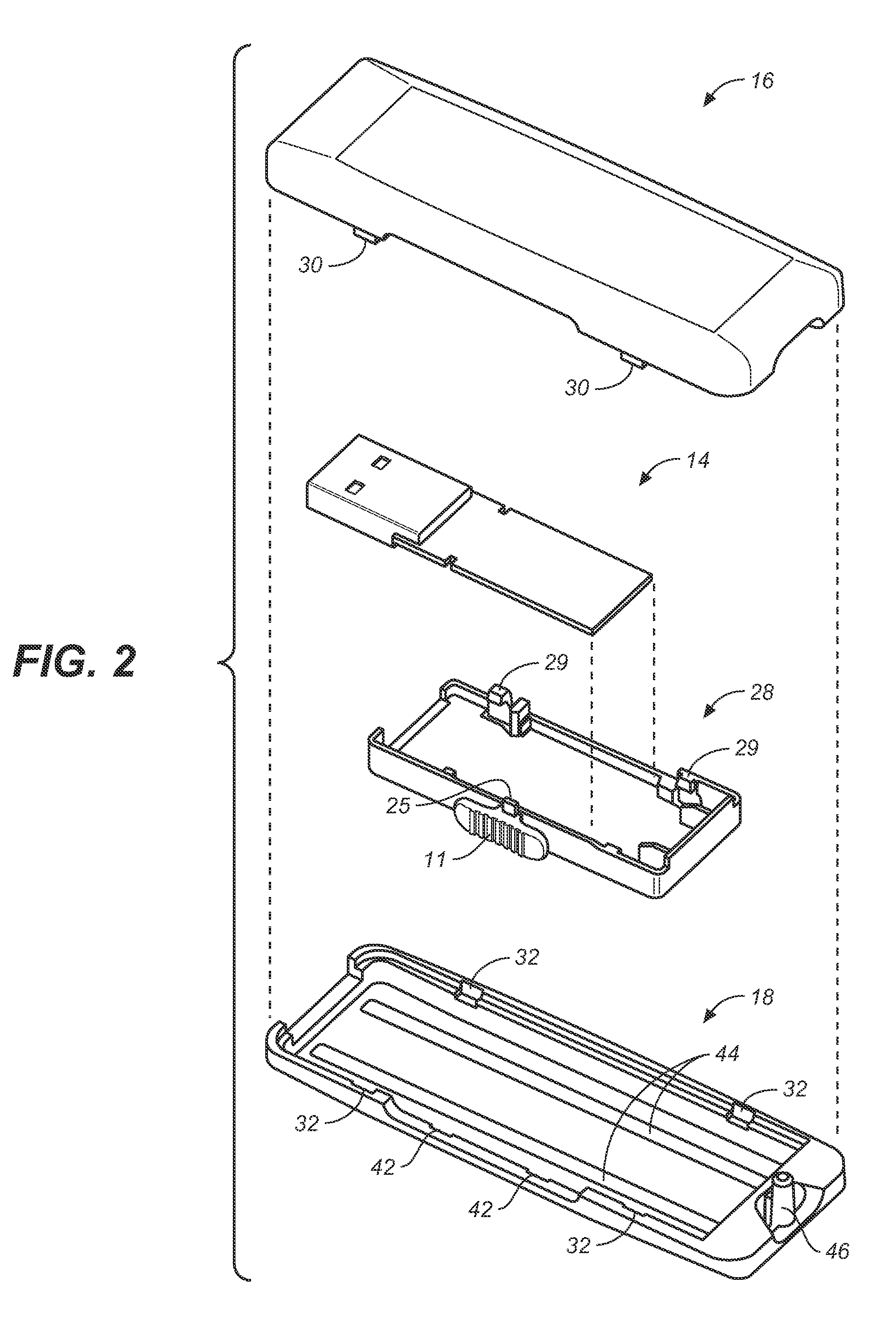 Retractable memory drive