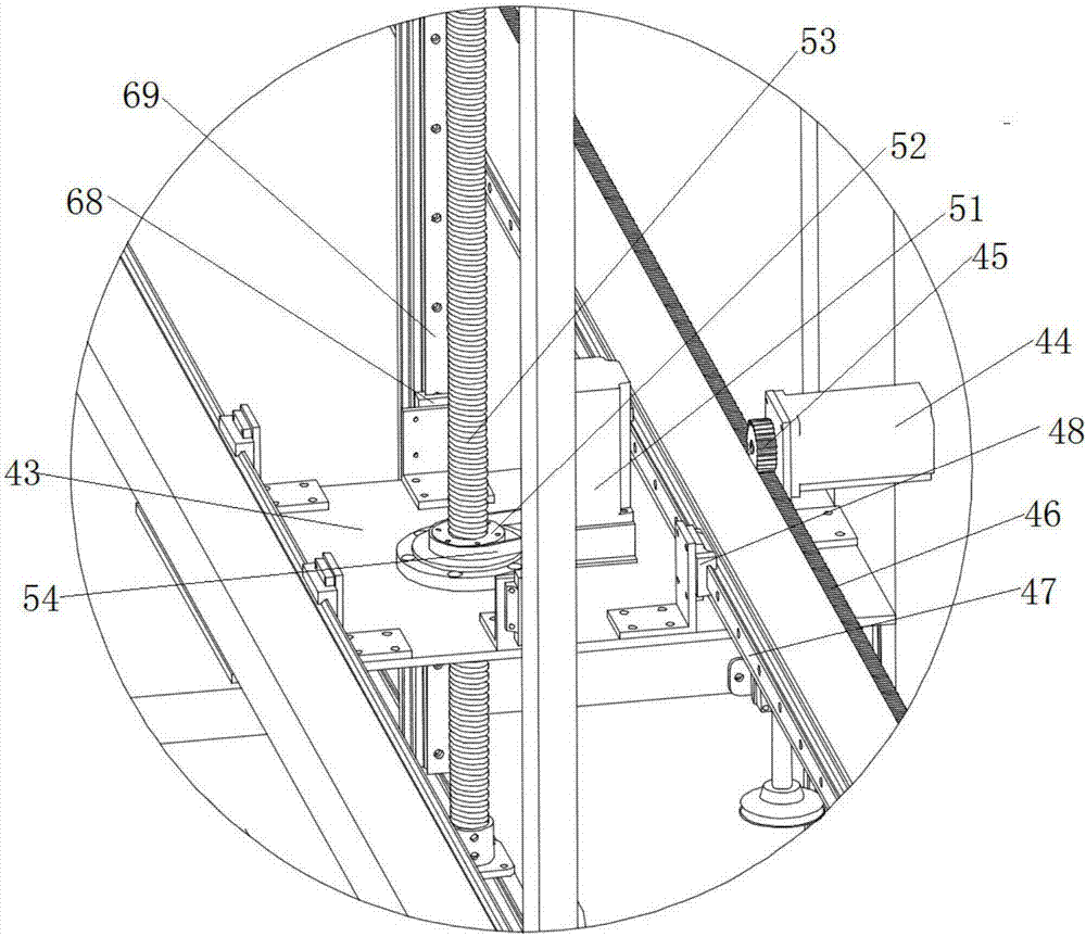 A double stacking device for wood-plastic substrate production line