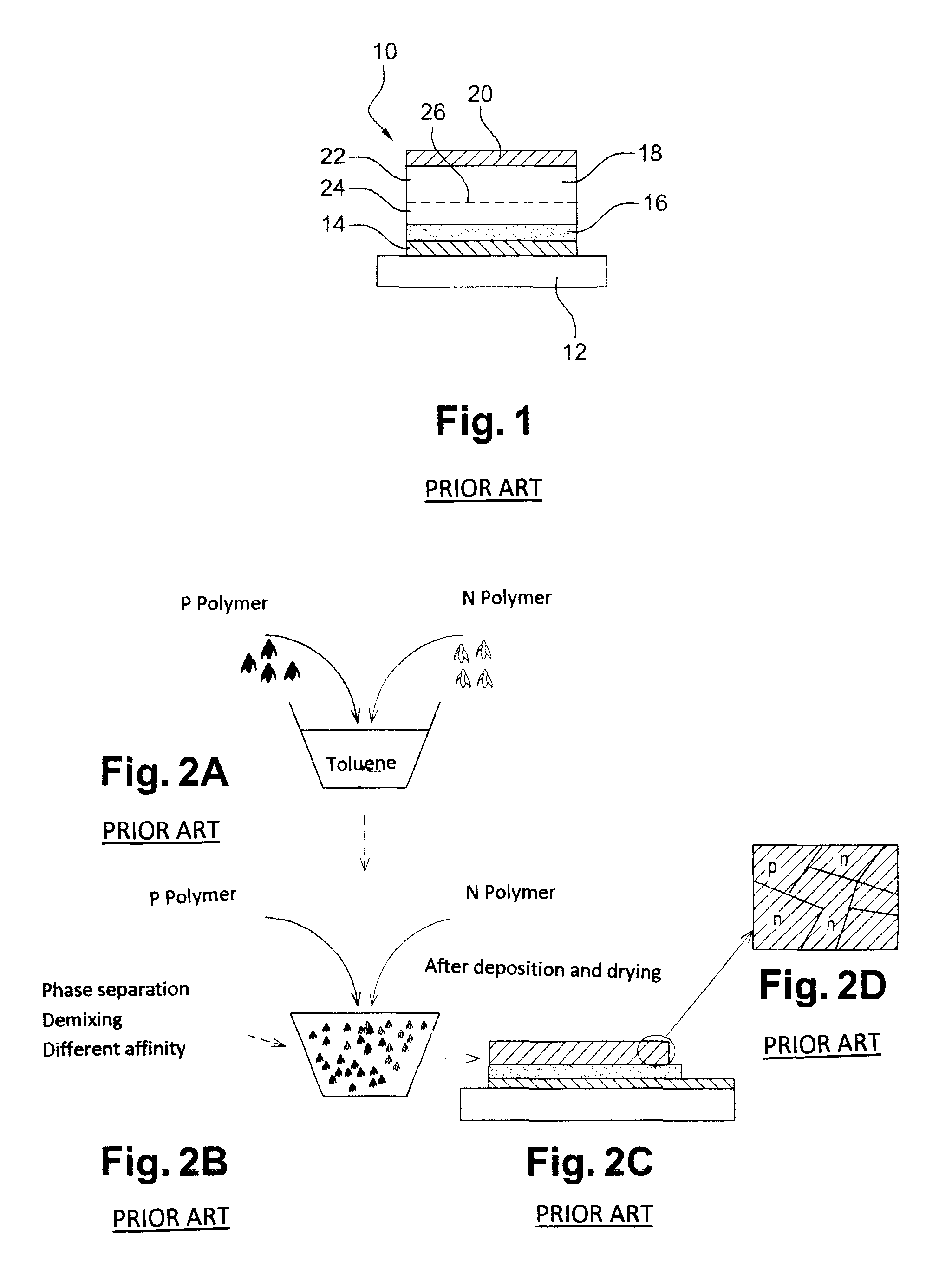 Process for producing an organic semiconductor layer consisting of a mixture of a first and a second semiconductor