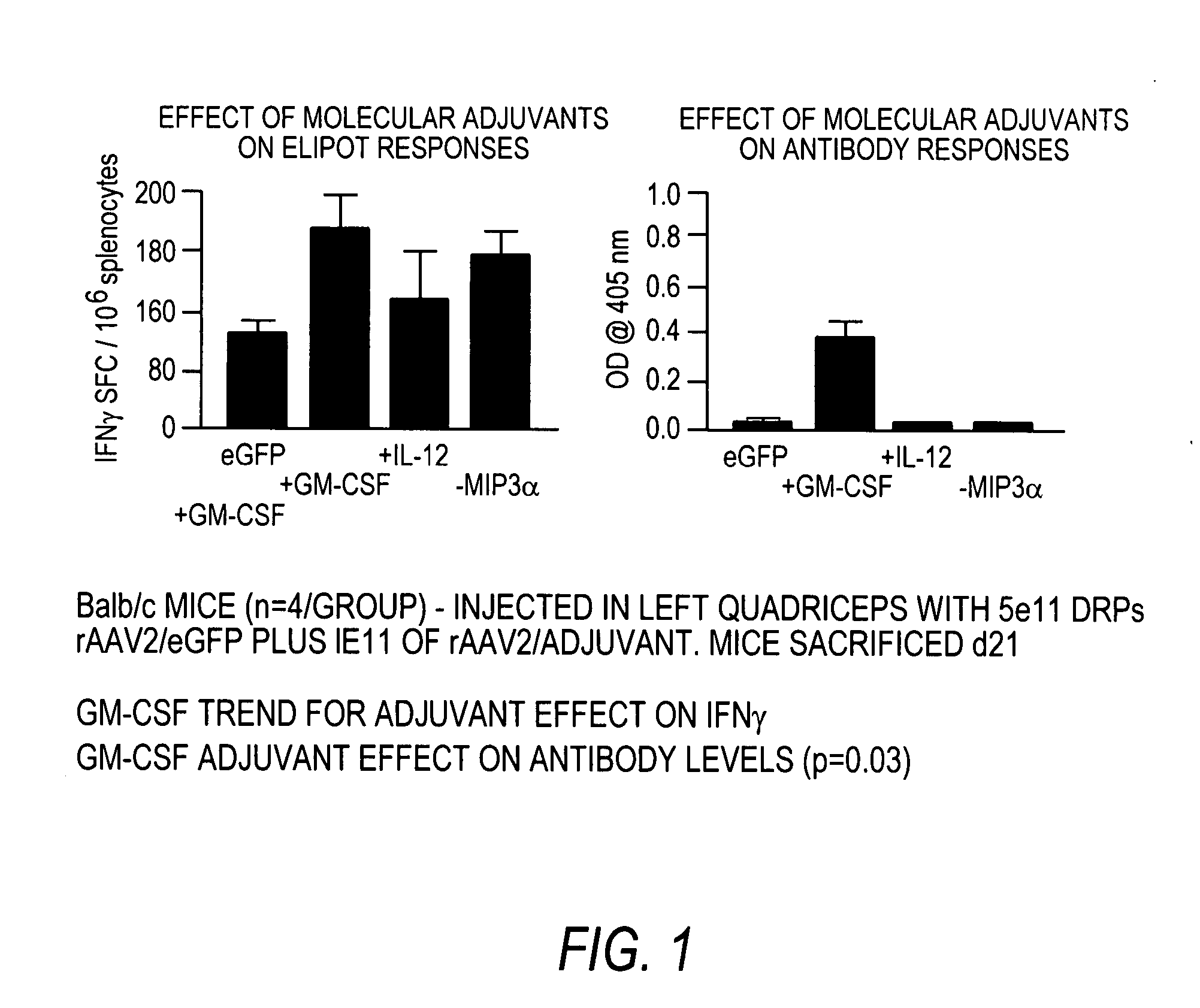 Genetic adjuvants for viral vaccines