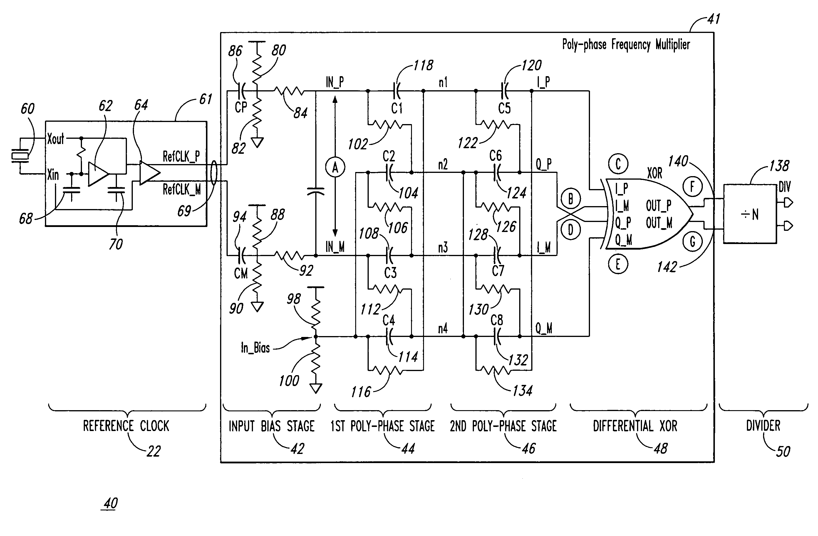 Poly-phase frequency synthesis oscillator