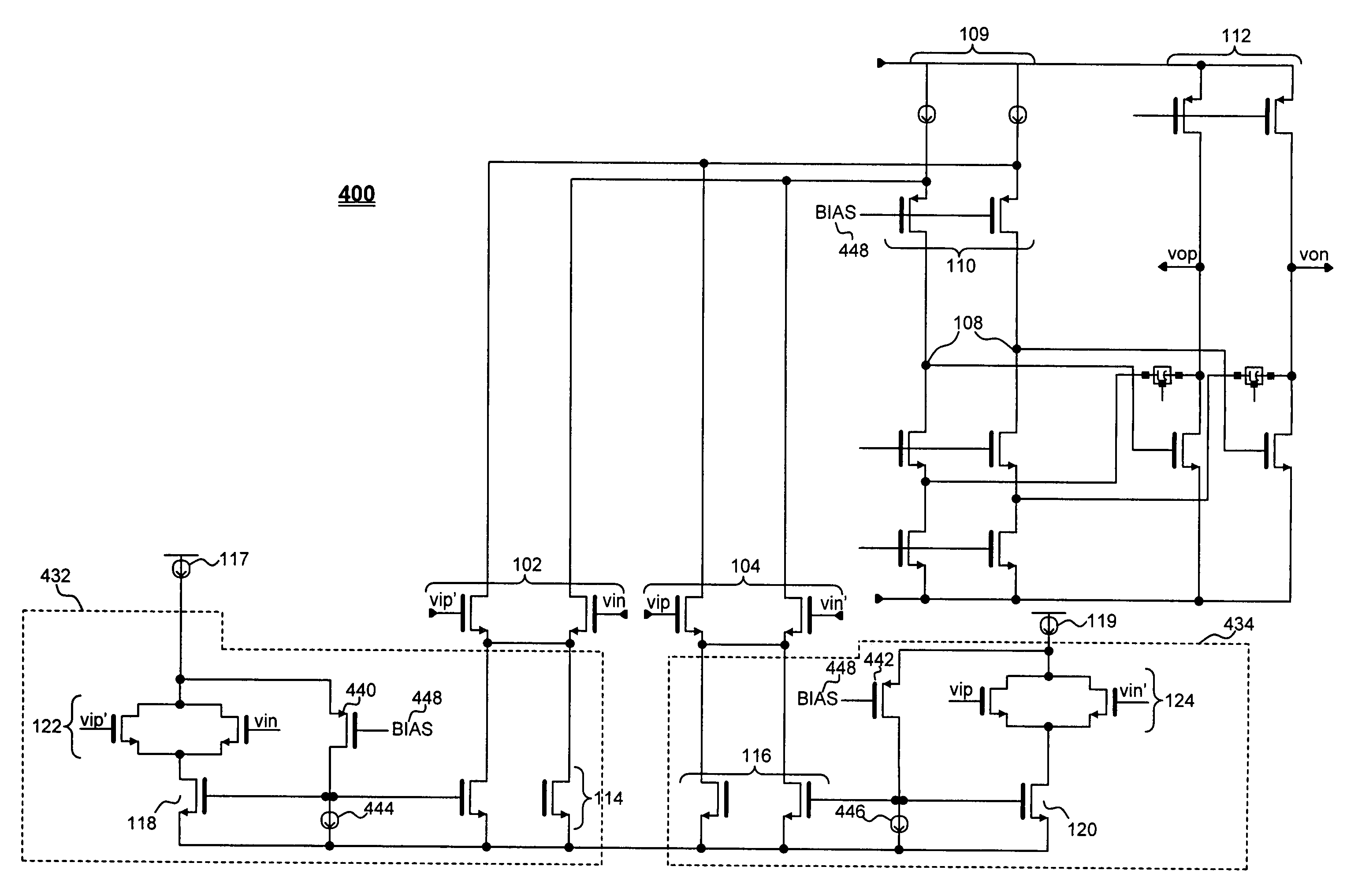 Fully differential input buffer with wide signal swing range