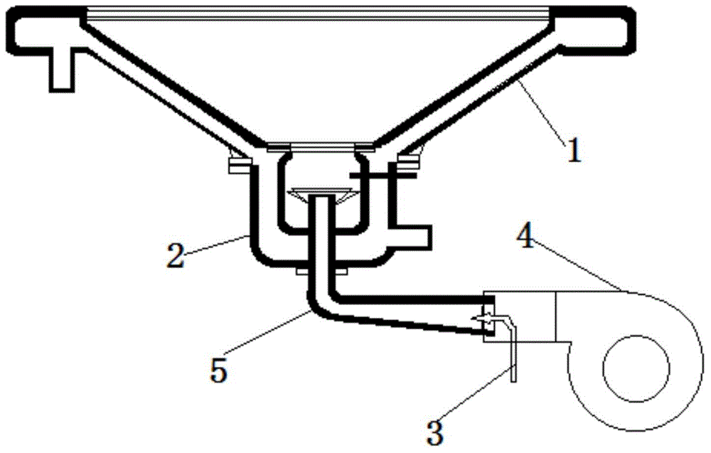 Water-cooled commercial stove energy-saving hearth