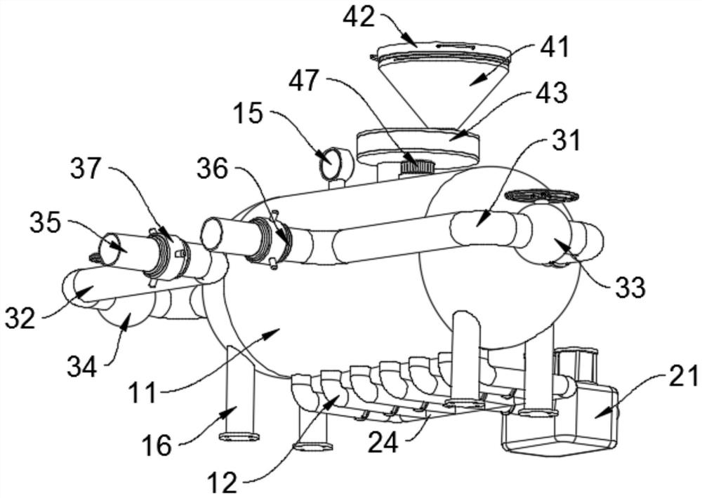 Solid-gas mixed type air cannon suitable for coal seam anti-reflection