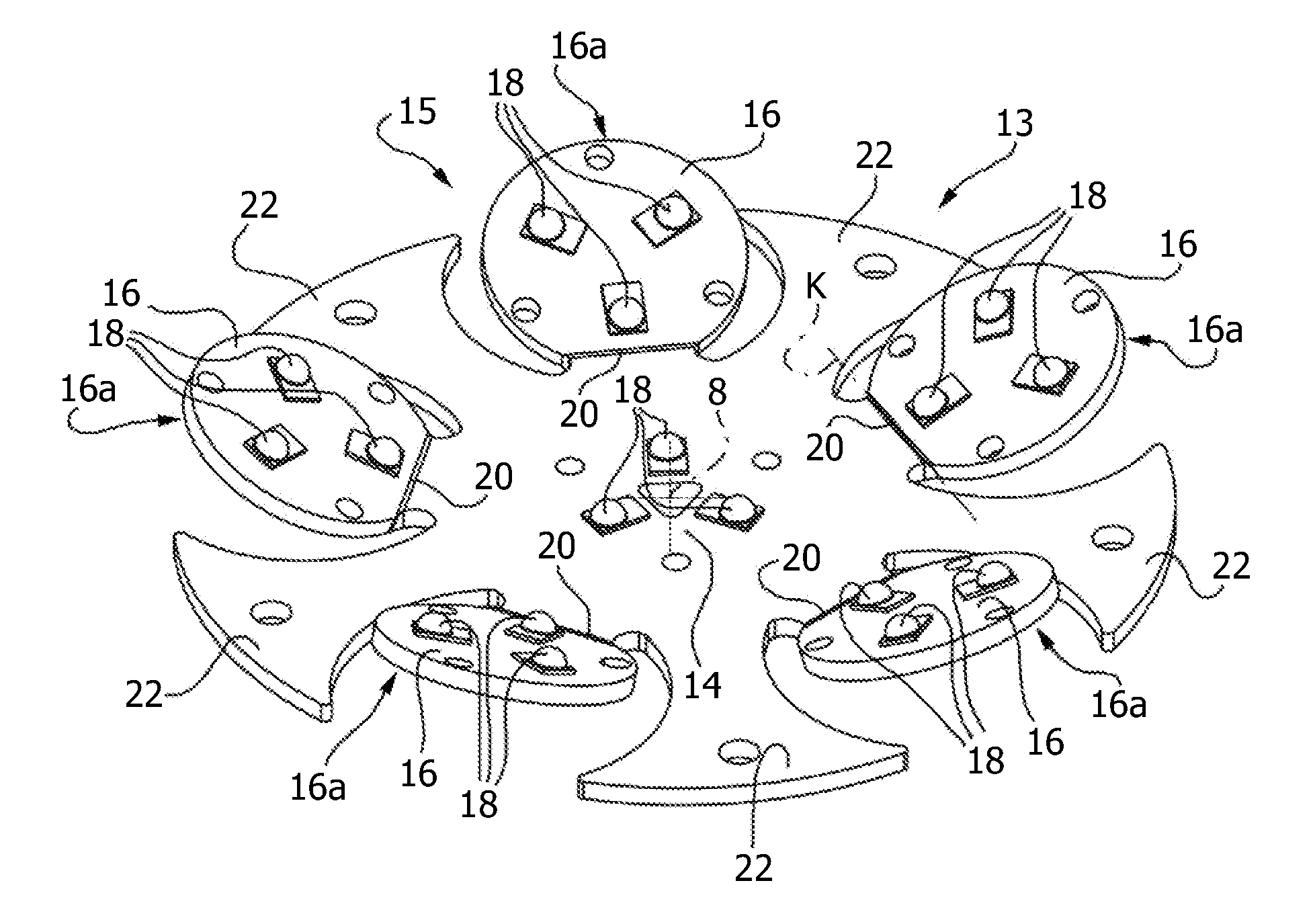 LED light emitting group