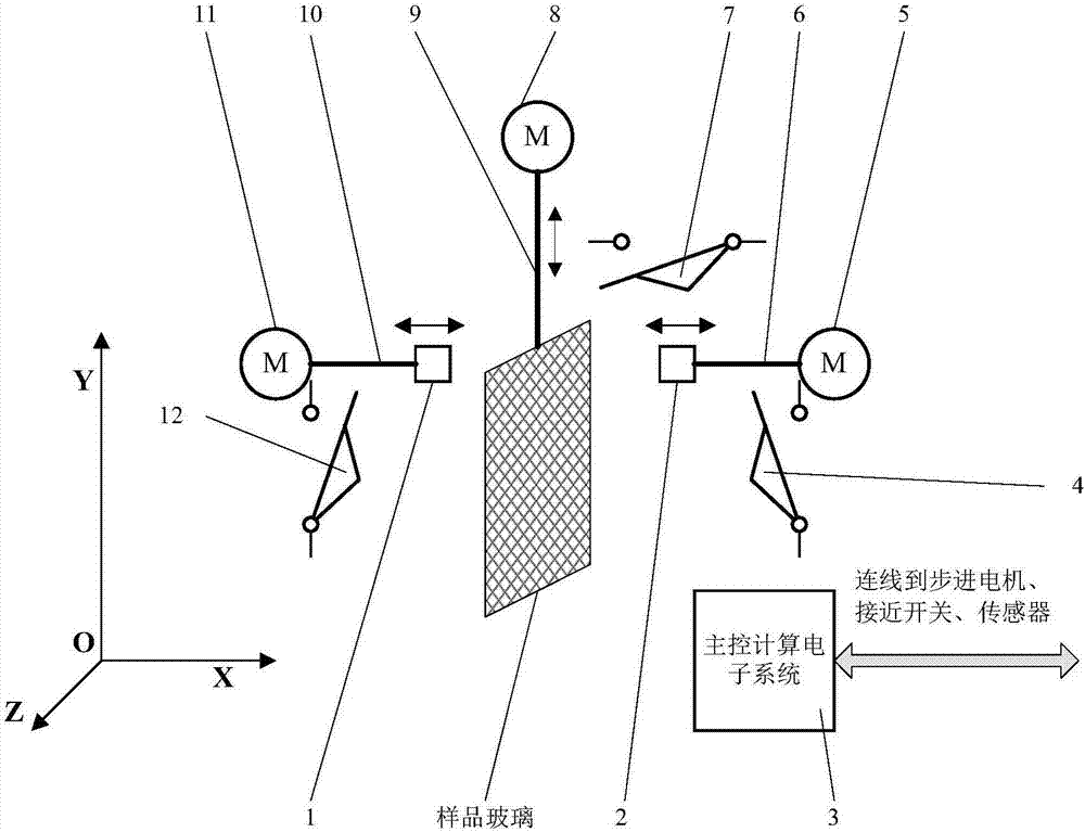 Online measurement device and method for ultra-thin glass thickness, and application