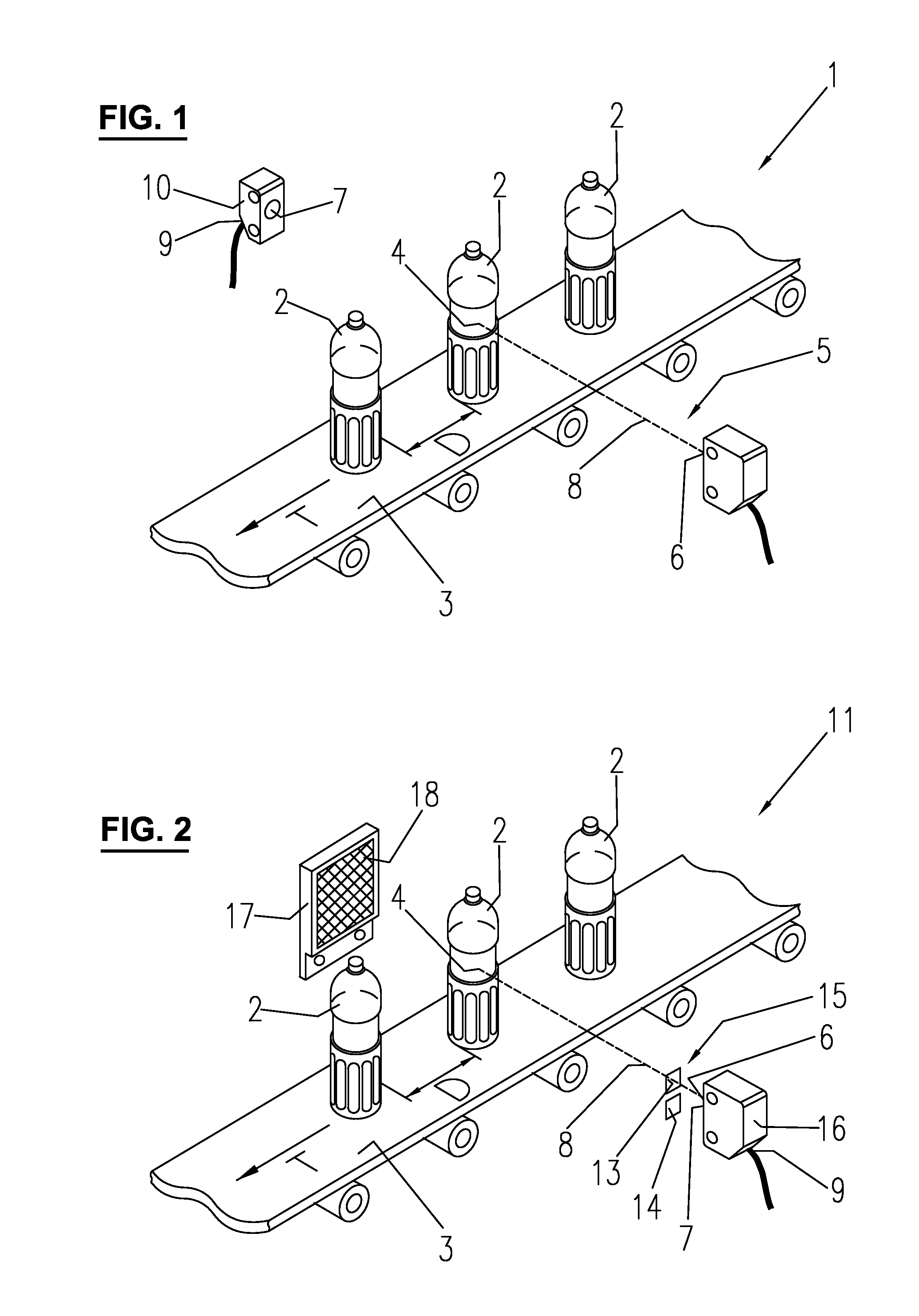 Method and device for monitoring moving objects