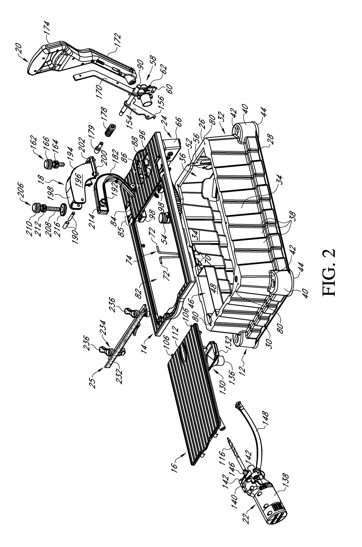 Pocket hole drilling machine