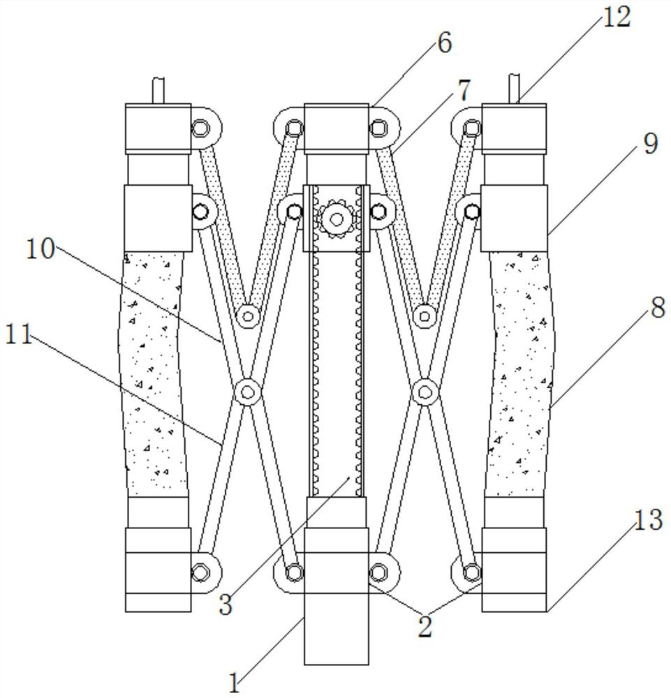 An energy-saving and environment-friendly water heater thermal insulation material pouring adjustment device