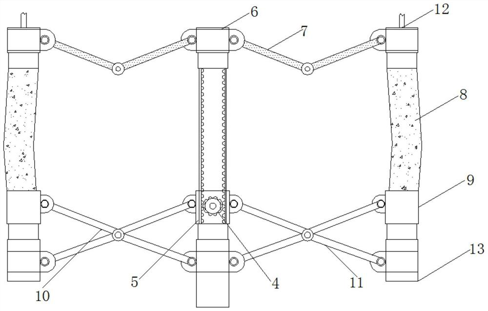 An energy-saving and environment-friendly water heater thermal insulation material pouring adjustment device